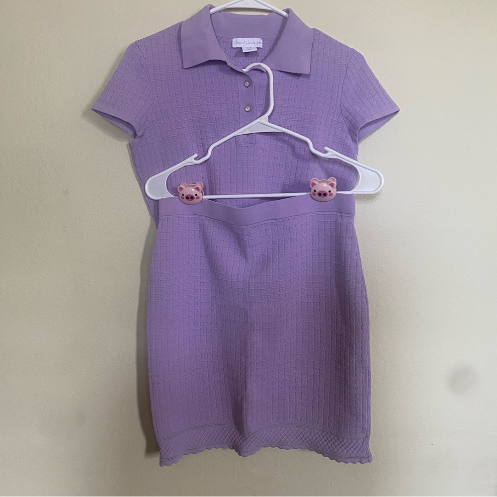 NWOT House of Harlow Lavender Knit 2 Piece Set Size M